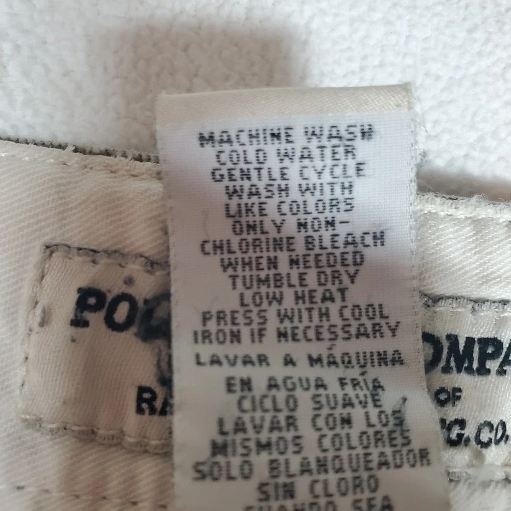 Vintage Polo Jean Co Ralph Lauren Cargo Pants Men 33x30 Military Paratrooper Y2K